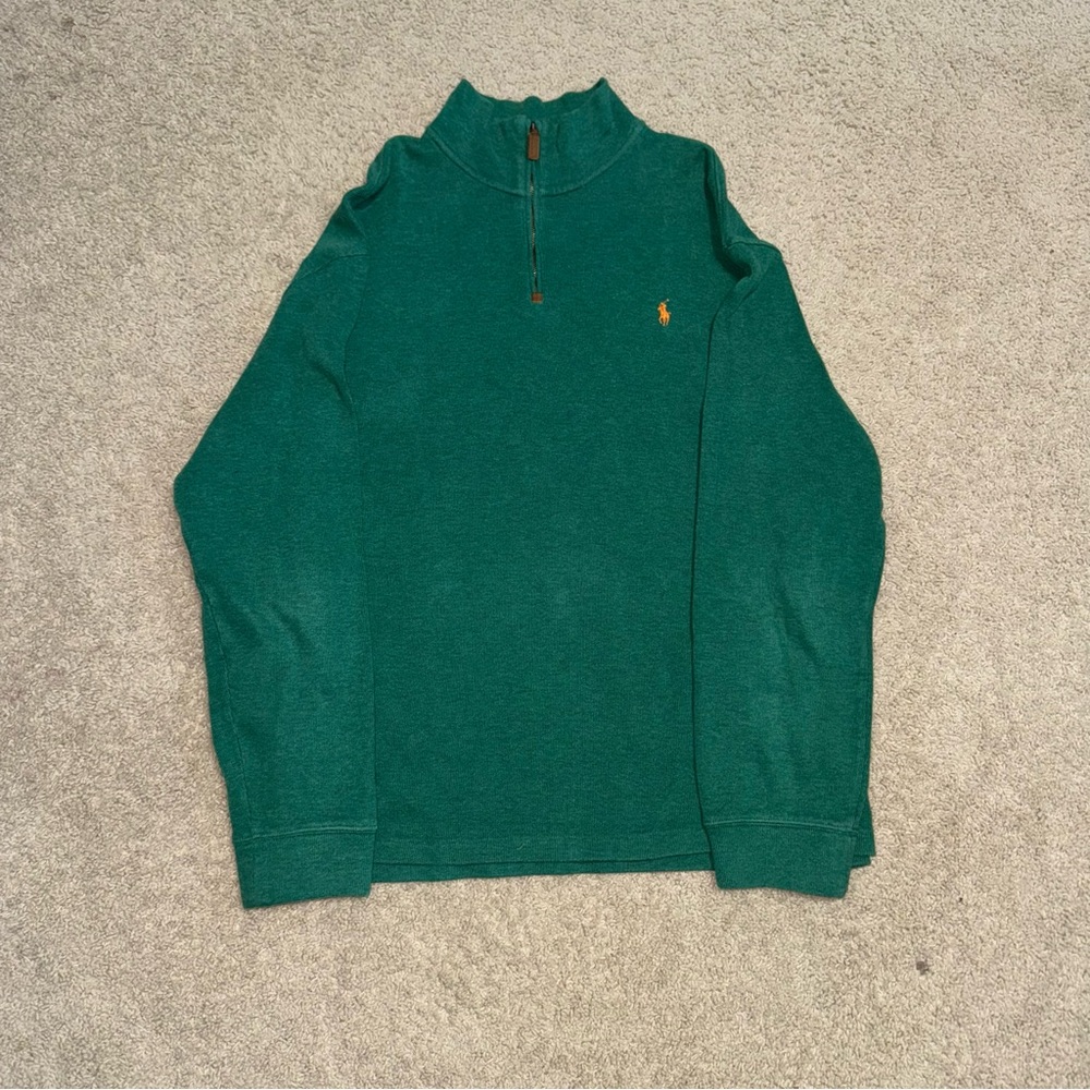Ralph Lauren Green/Teal Zip-Up Sweater